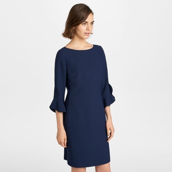 Karl Lagerfeld Eclipse Tulip Sleeve Shift Dress 4 - Picture 1 of 8